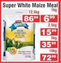 Super White Maize Meal 12.5kg