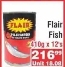 Advance Cash n Carry Flair Fish 410g x 12's offer
