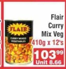 Flair Curry Mix Veg 410g x 12's