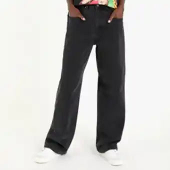 Sportscene Redbat women's black baggy straight leg jeans offer