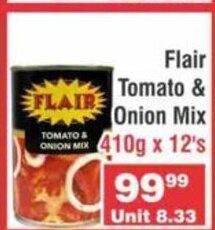 Advance Cash n Carry Flair Tomato & Onion Mix 410g x 12's offer