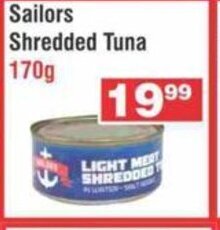 Advance Cash n Carry Sailors Shredded Tuna 170g offer
