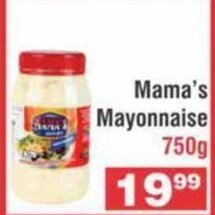Advance Cash n Carry Mama's Mayonnaise 750g offer