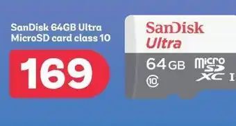 PEP Sandisk 64 gb ultra microsd card class 10 offer