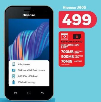 PEP Hisense u605 offer