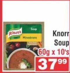 Advance Cash n Carry Knorr Soup 60g x 10's offer