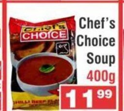 Advance Cash n Carry Chef's Choice Soup 400g offer