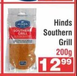 Advance Cash n Carry Hinds Southern Grill 200g offer