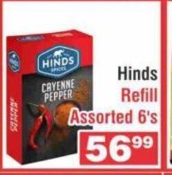 Hinds Refill Assorted 6's