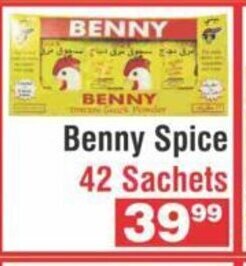 Advance Cash n Carry Benny Spice 42 Sachets offer
