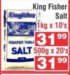 King Fisher Salt 1kg x 10's