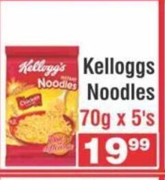 Advance Cash n Carry Kelloggs Noodles 70g x 5's offer