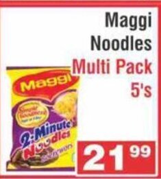 Advance Cash n Carry Maggi Noodles Multi Pack 5's offer