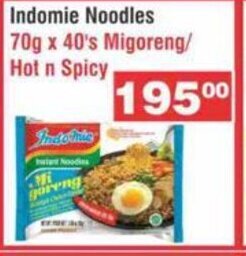 Advance Cash n Carry Indomie Noodles 70g x 40's Migoreng / Hot n Spicy offer