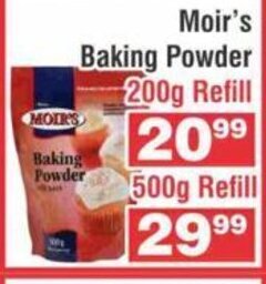 Advance Cash n Carry Moir's Baking Powder 200g Refill offer