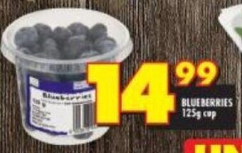 Shoprite Blueberries 125g cup offer