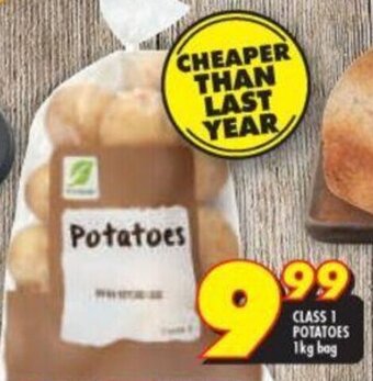 Shoprite Class 1 Potatoes 1kg bag offer