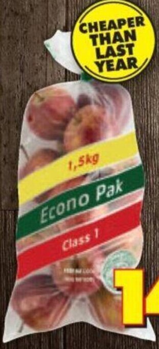 Shoprite Season Standard Apples 1.5kg bag offer