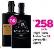 Game Royal flush amber gin or luxury gin-750ml each offer