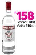 Game Smirnoff 1818 vodka-750ml offer