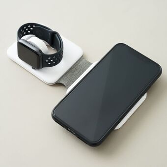 18w magnetic duo charger (compatible with iphone, airpods & apple watch)
