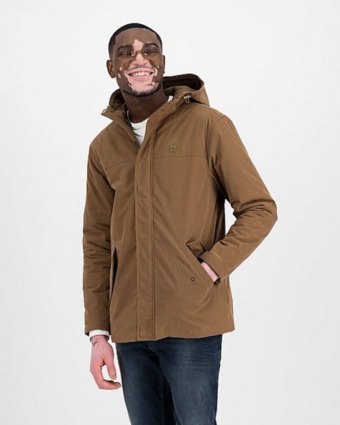 Cape Union Mart Old khaki men's henry parka jacket offer