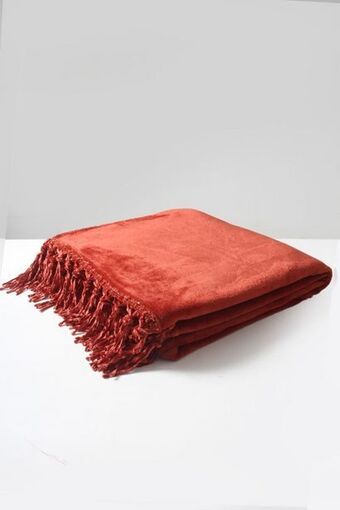 Sheet Street Tassle flannel blanket l180xw200cm offer