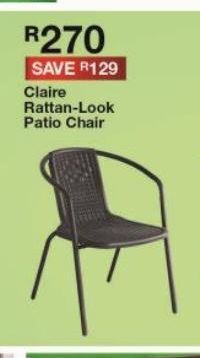 House & Home Claire rattan-look patio chairs offer