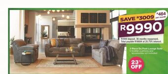 House & Home 3- piece du pont lounge suite offer