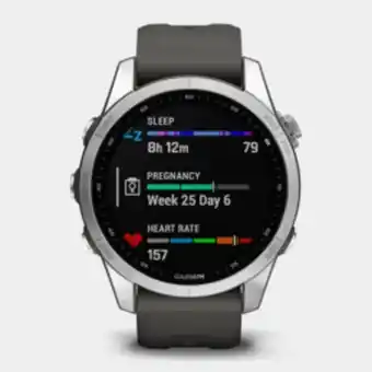 Garmin fenix 7s silver with graphite band