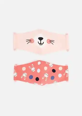 Woolworths Bunny print face masks 2 pack offer