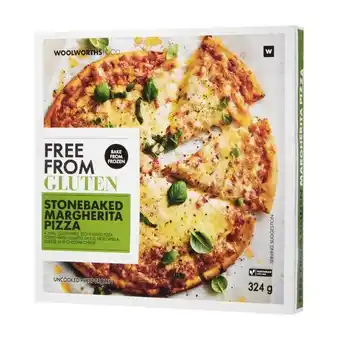 Woolworths Frozen gluten free stonebaked margherita pizza 324 g offer