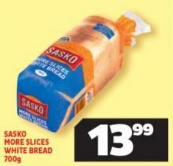 Usave Sasko More Slices White Bread 700g offer