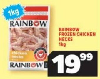 Usave Rainbow Frozen Chicken Necks 1kg offer