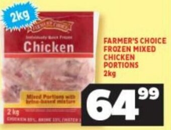 Usave Farmer's Choice Frozen Mixed Chicken Portions 2kg offer