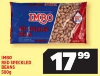 Usave Imbo Red Speckled Beans 500g offer