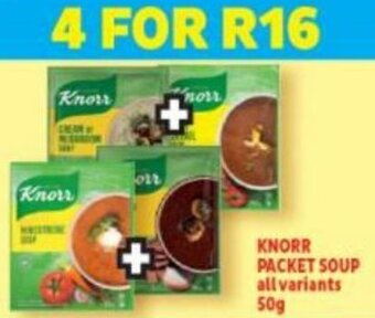 Knorr Packet Soup all variants 4 x 50g
