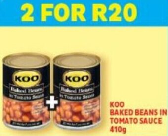 Usave Koo Baked Beans in Tomato Sauce 2 x 410g offer