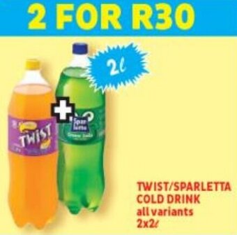 Twist / Sparletta Cold Drink all variants 2x2L
