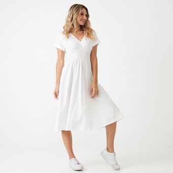 OneDayOnly Ladies v-neck sheared poplin dress offer