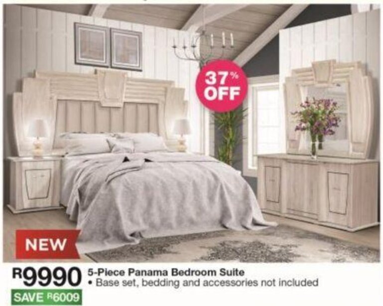 5Piece Panama Bedroom Suite offer at House & Home
