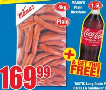 Boxer Mama's Plain Russians 4kg + Coca Cola 1,5L offer