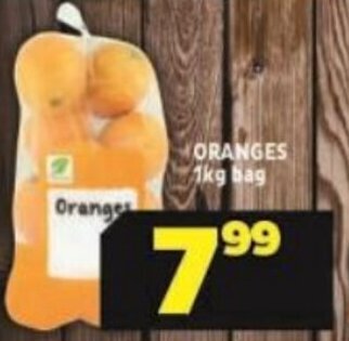 Usave Oranges 1kg bag offer