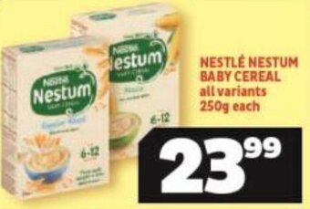 Usave Nestlé Nestum Baby Cereal all variants 250g each offer