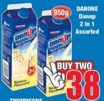 Boxer Danone Danup 2 In 1 Assorted 2 x 950g offer
