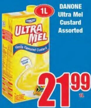 Boxer Danone Ultra Mel Custard Assorted 1L offer