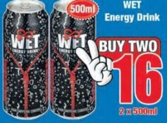 Boxer Wet Energy Drink 2 x 500ml offer