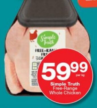 Checkers Simple Truth Free Range Whole Chicken offer