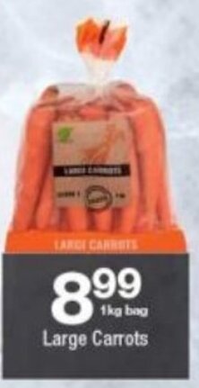 Checkers Large Carrots 1kg offer