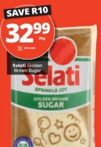 Checkers Selati Golden Brown Sugar 2kg offer